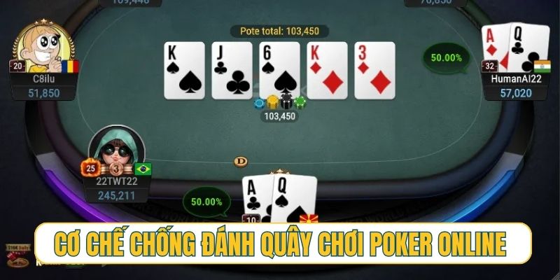 Cơ chế chống đánh quây độc quyền khi chơi poker online