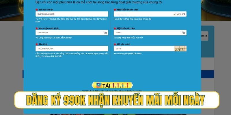 Đăng ký 99OK và nhận hàng trăm loại khuyến mãi mỗi ngày
