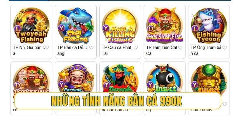 Những tính năng chinh phục mọi ngư thủ của bắn cá 99OK